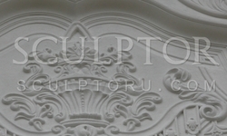 Decor of the facade, decorative panels made ​​of concrete, size 6,0 m * 2,2 m